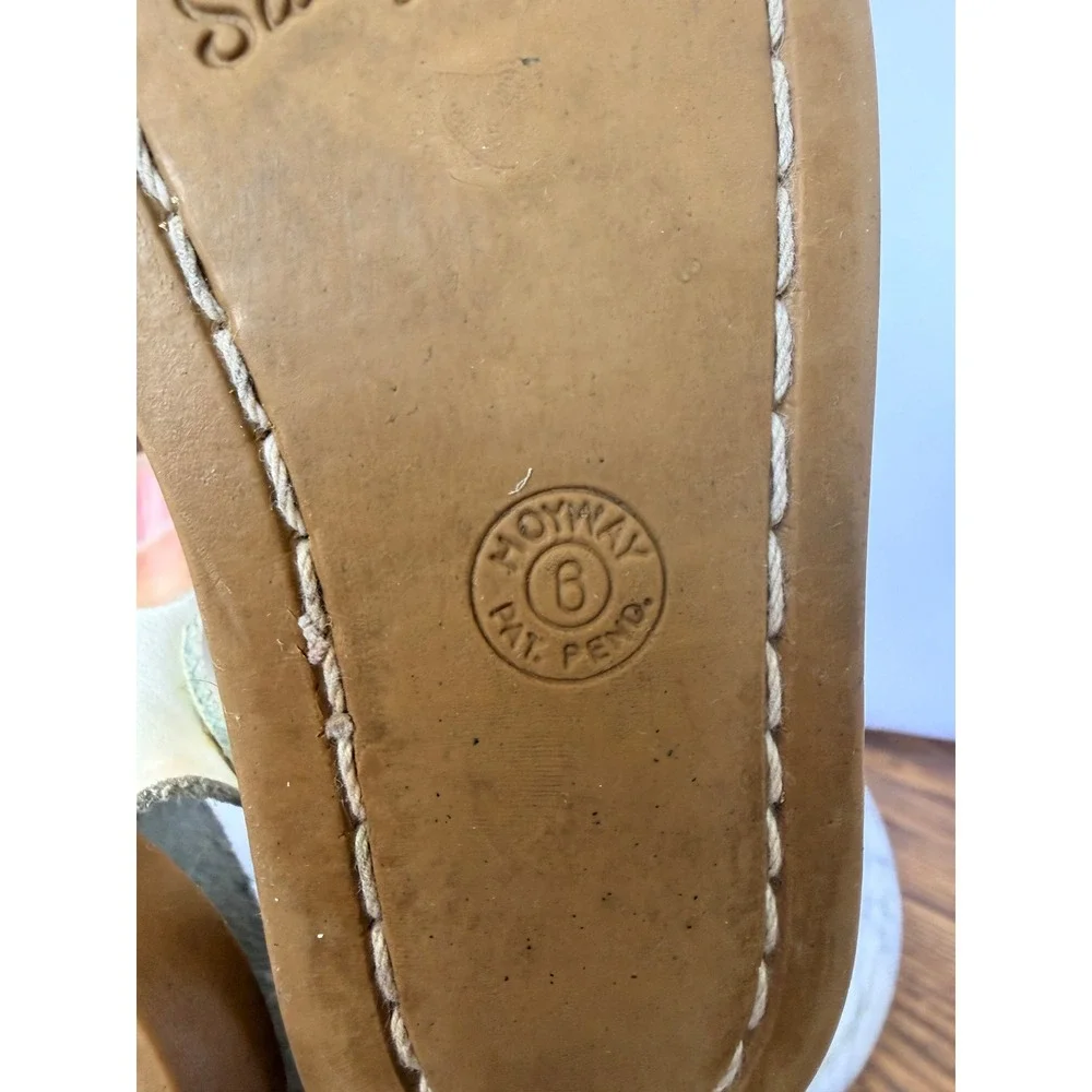 Salt Water Sandals Original White Leather Toddler Size 6 Hoy Shoe Co